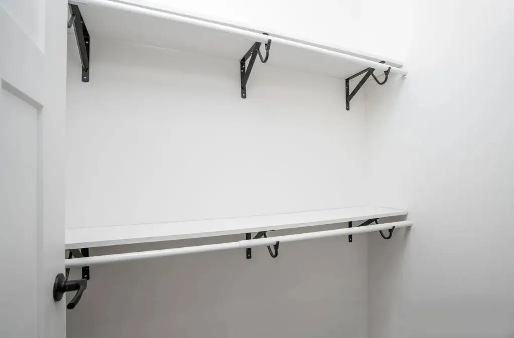 new construction bedroom with hardwood floors modern farmhouse