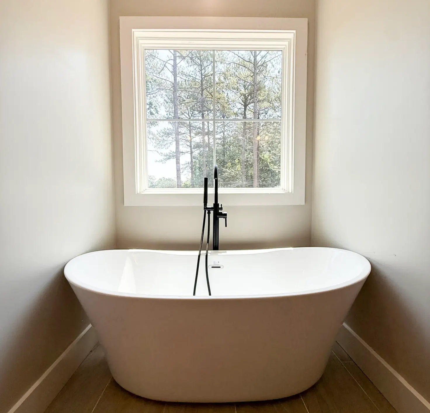 New construction custom home granite falls nc, LVP Flooring, modern farmhouse home, grey walls