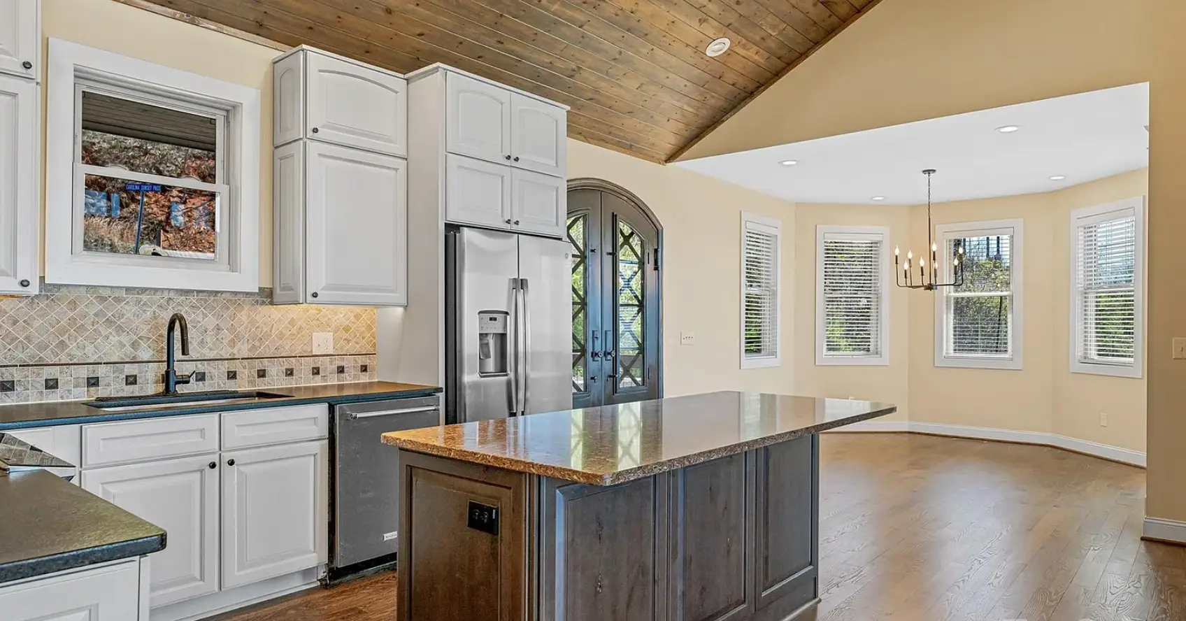Kitchen of modern Craftsman home in Asheville NC