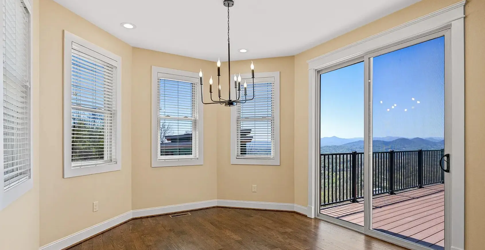 Kitchen of modern Craftsman home in Asheville NC
