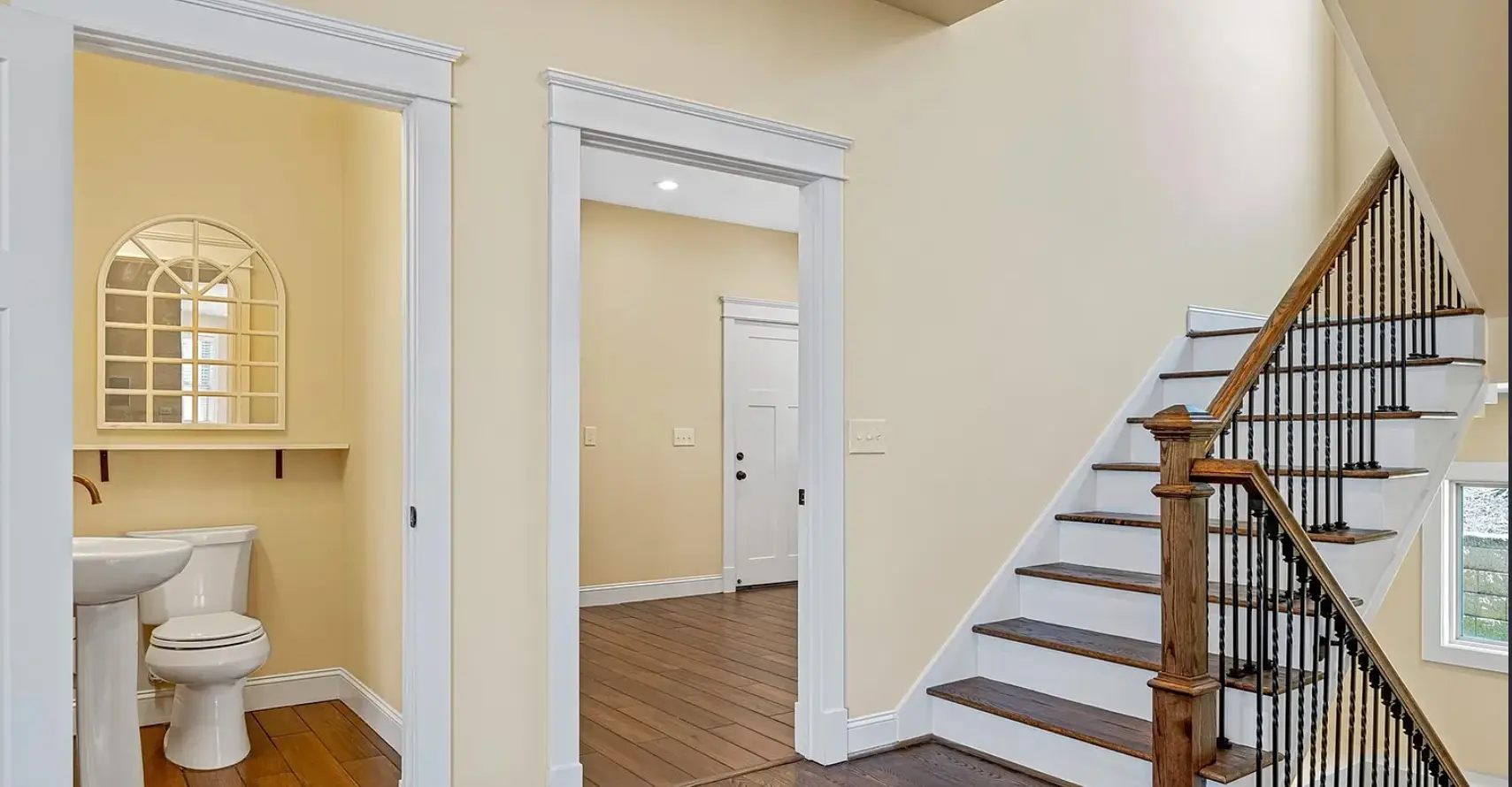 interior of modern Craftsman home in Asheville NC