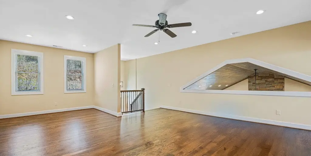 interior of modern Craftsman home in Asheville NC