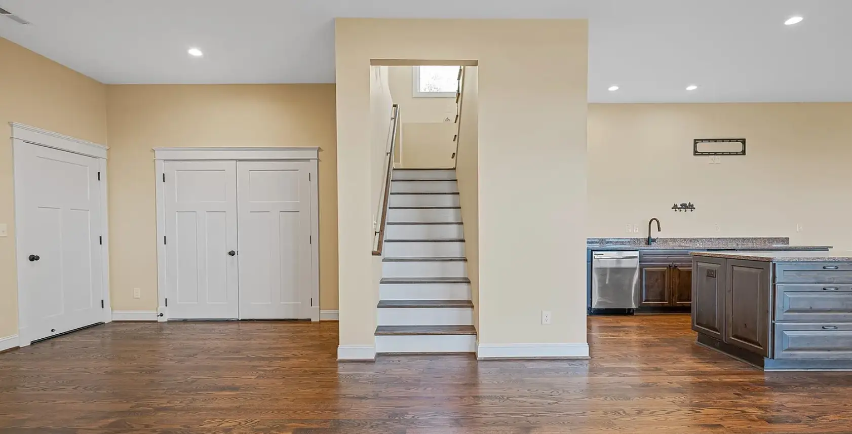 interior of modern Craftsman home in Asheville NC