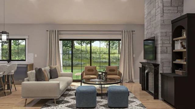 Castlewood Hall Living Room